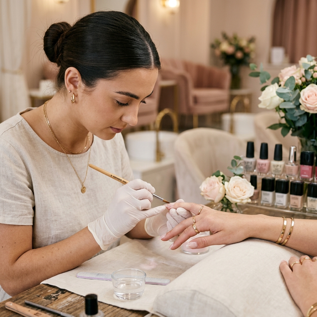 Professional acrylic infill maintenance